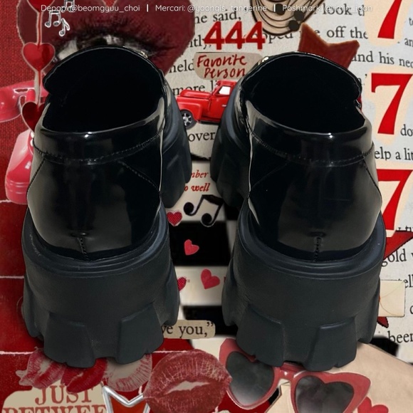 Black Princess Polly platform penny loafers 🖤 - Picture 7 of 8